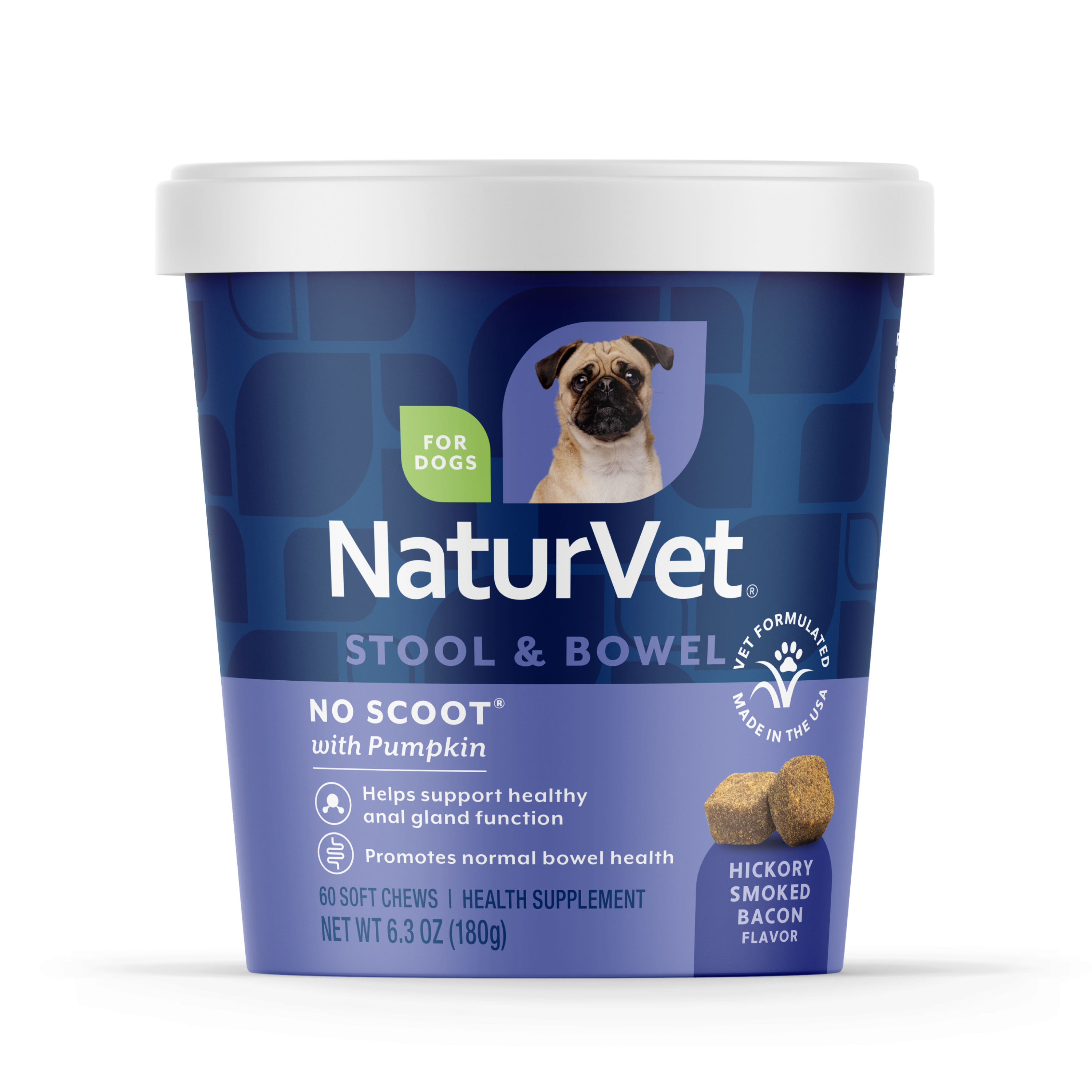 NaturVet No Scoot Plus Pumpkin Soft Chew for Dogs - 54 chews