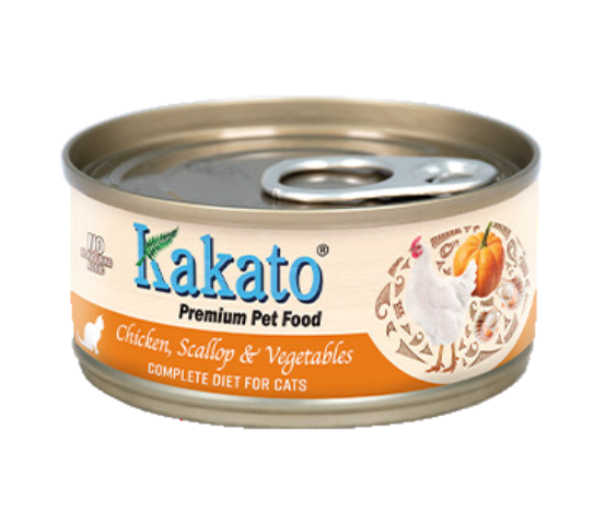 Kakato - Chicken;Scallop & Vegetable | 70g Cat Dog Wet Canned Food | Complete Diet | 766 - PetProject.HK