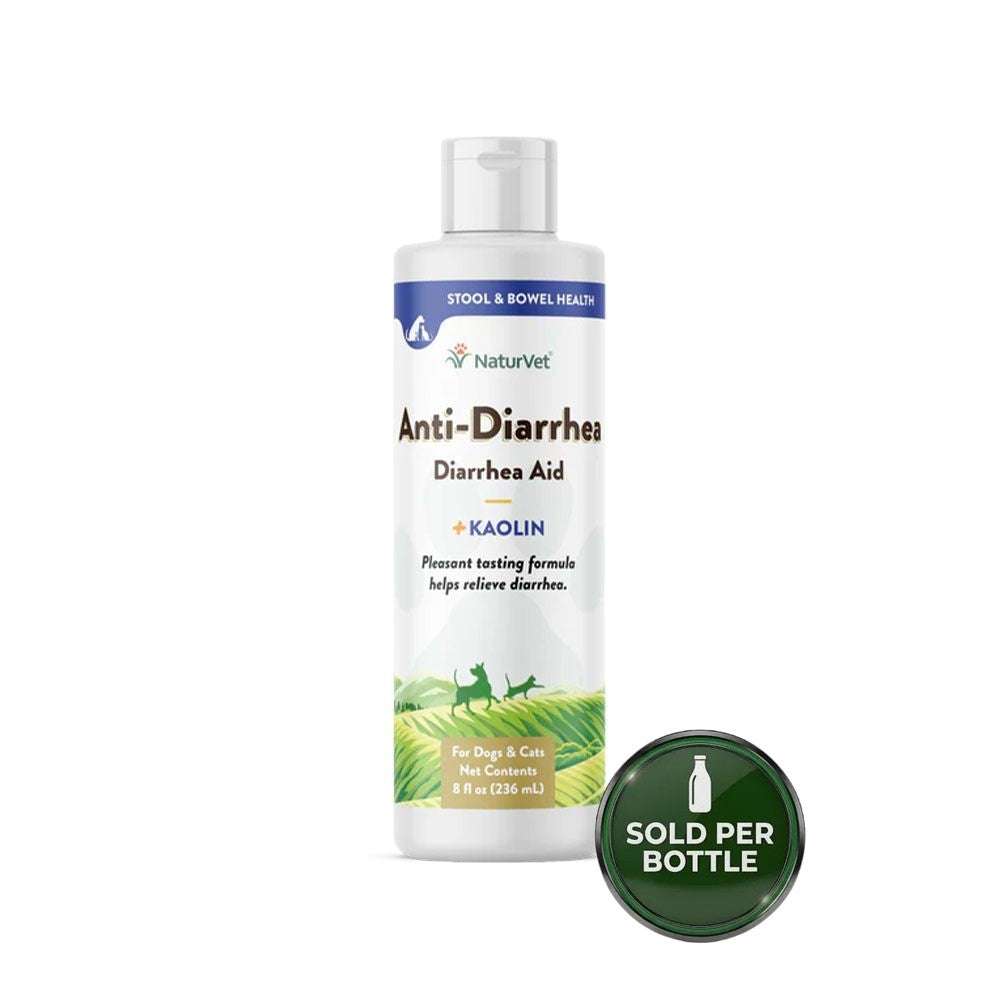 NaturVet Anti-Diarrhea Liquid for Dogs & Cats - 8oz - 1 Bottle