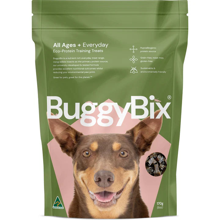 Buggybix - Dried Treats For Dogs All Ages + Everyday Eco-Protein Training 170G