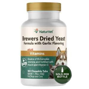 NaturVet Brewer's Yeast & Garlic Tablets 100's - 1 Bottle