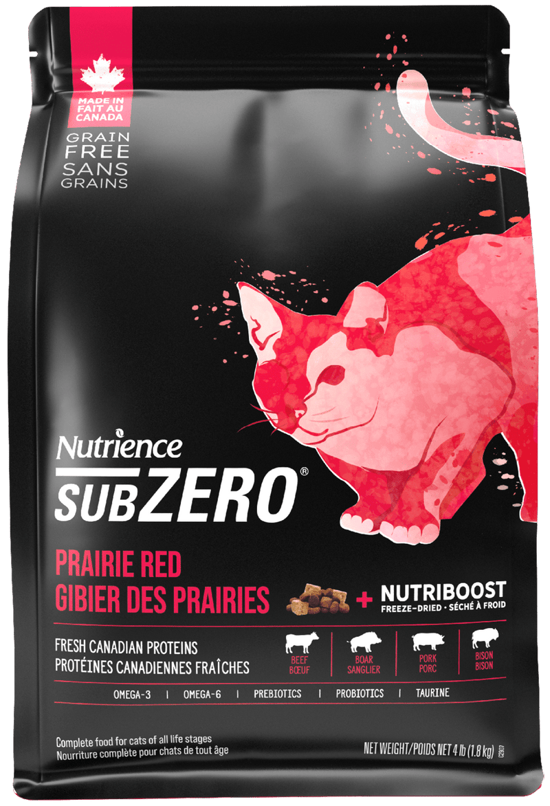 Nutrience - SubZero - 乾貓糧 - 草原紅配方 - 10磅