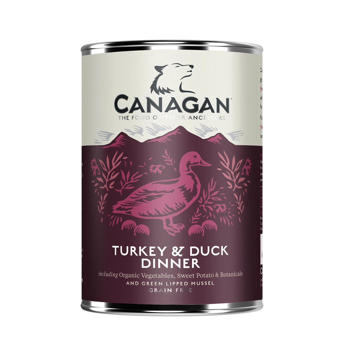 Canagan - Grain Free Canned Adult Dog Food - Turkey & Duck Dinner - 400G (3 Cans) - PetProject.HK
