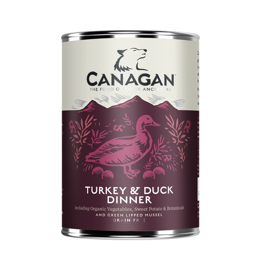 Canagan - Grain Free Canned Adult Dog Food - Turkey & Duck Dinner - 400G (3 Cans) - PetProject.HK