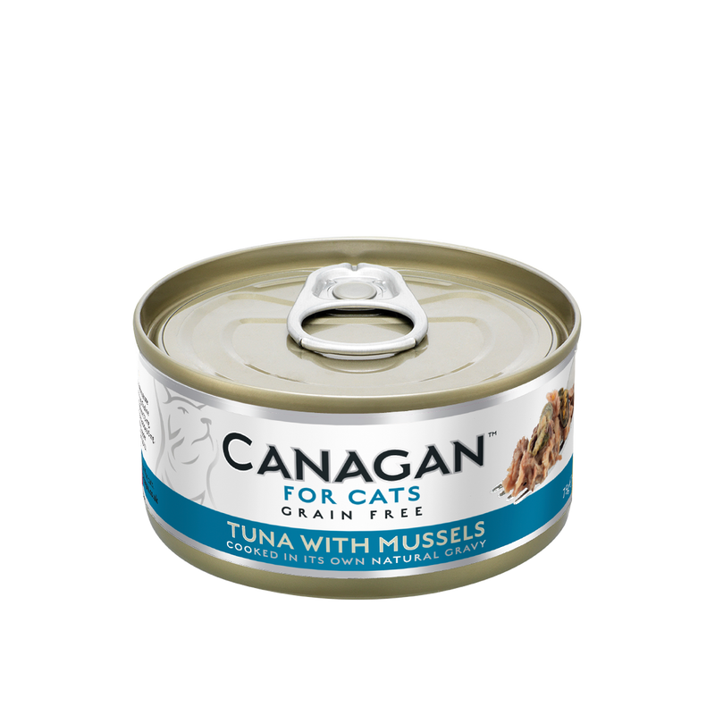 Canagan - Grain Free Canned Cat Food - Tuna with Mussels for Cats - 75G (3 Cans) - PetProject.HK