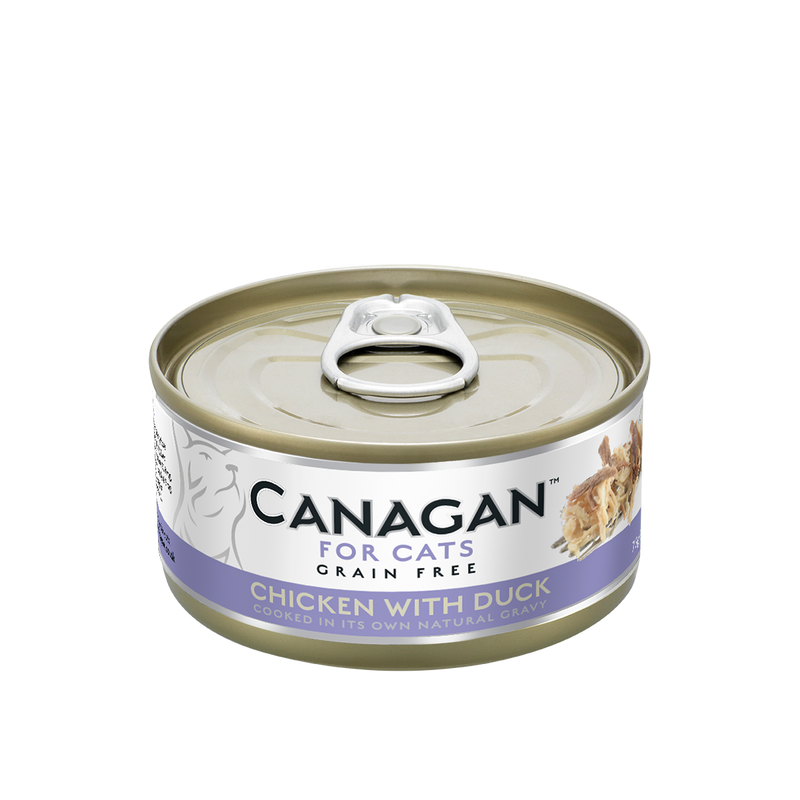Canagan - Grain Free Canned Cat Food -  Chicken with Duck for Cats - 75G (3 Cans) - PetProject.HK