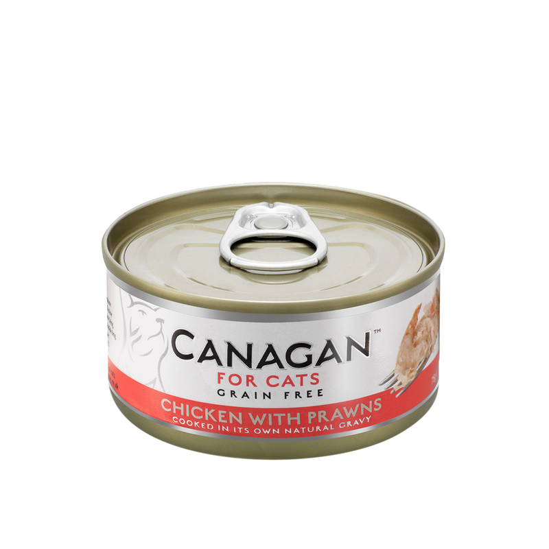 Canagan - Grain Free Canned Cat Food - Chicken with Prawns for Cats - 75G (3 Cans) - PetProject.HK