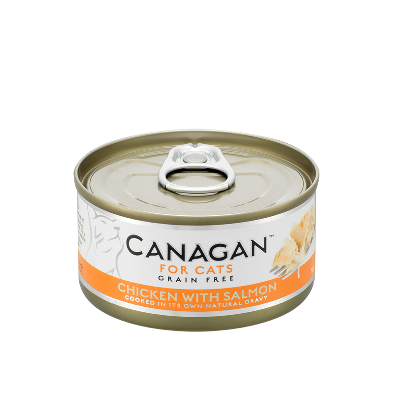 Canagan - Grain Free Canned Cat Food - Chicken with Salmon for Cats - 75G (3 Cans) - PetProject.HK
