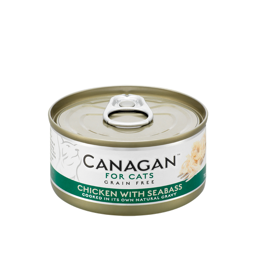Canagan - Grain Free Canned Cat Food - Chicken with Seabass for Cats - 75G (3 Cans) - PetProject.HK