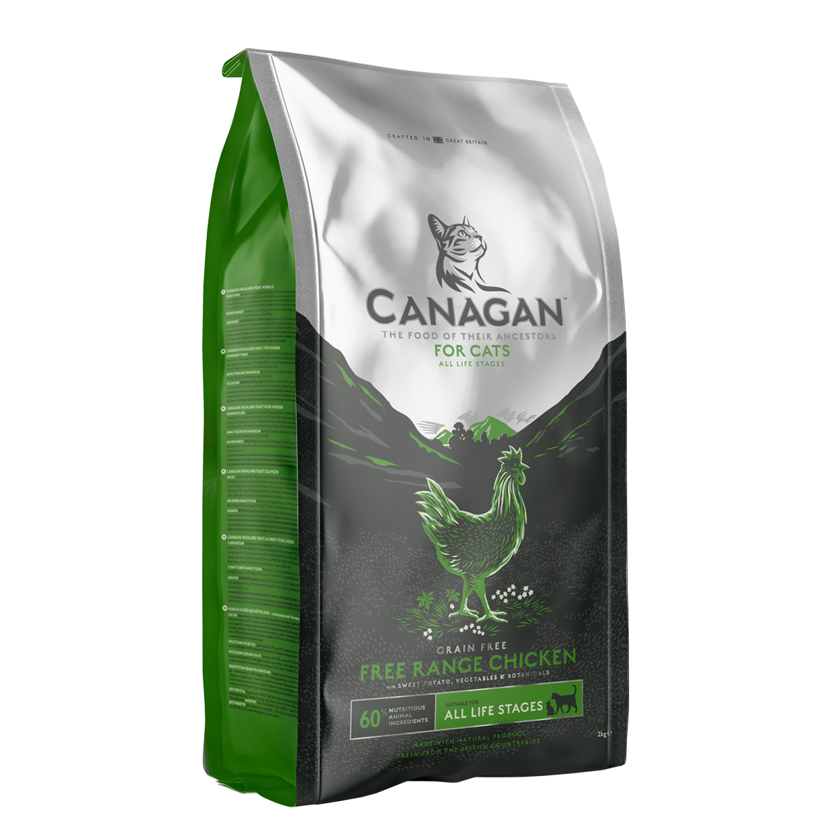 Canagan - Grain Free Dry Cat Food - Free-Run Chicken - 4KG - PetProject.HK