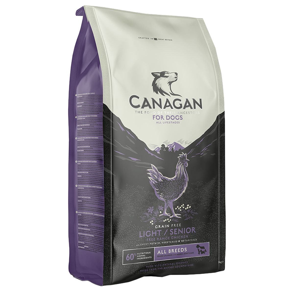 Canagan - Grain Free Dry Dog Food - Light/Senior Free-Run Chicken - 6KG - PetProject.HK