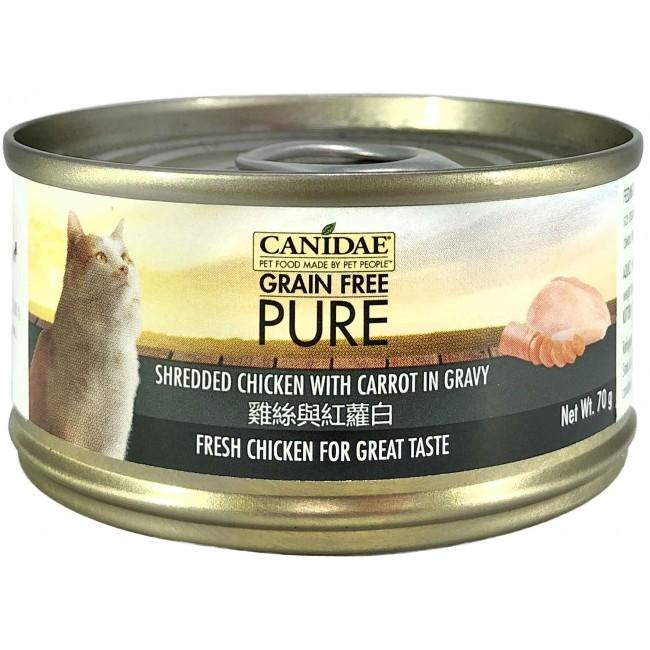 Canidae - PURE Shredded Chicken With Carrot in Gravy Canned Cat Food - 70G (4 cans) - PetProject.HK