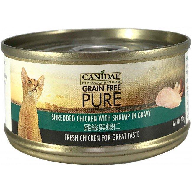 Canidae - PURE Shredded Chicken With Shrimp in Gravy Canned Cat Food - 70G (4 cans) - PetProject.HK