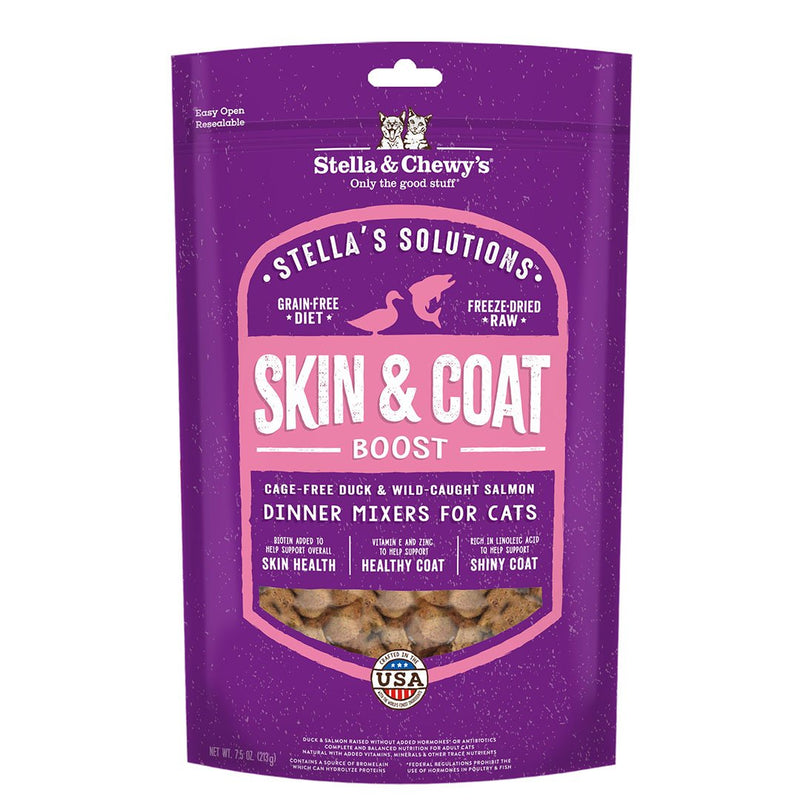 Stella & Chewys - Stellas Solution Skin Coat Boost Cage-Free Duck Wild-Caught Salmon Dinner Mixers