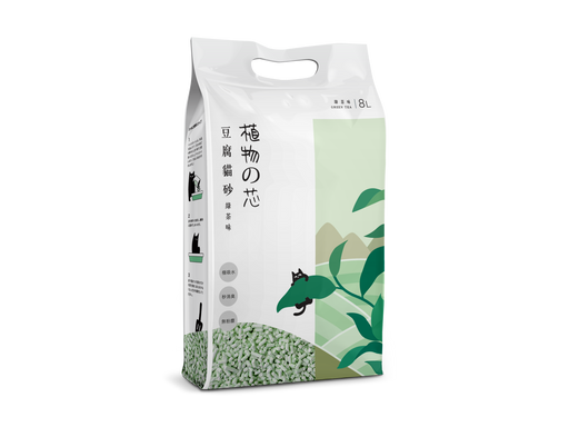 Natural Core - All Clumping Tofu Cat Litter Green Tea Scent 8L Cats