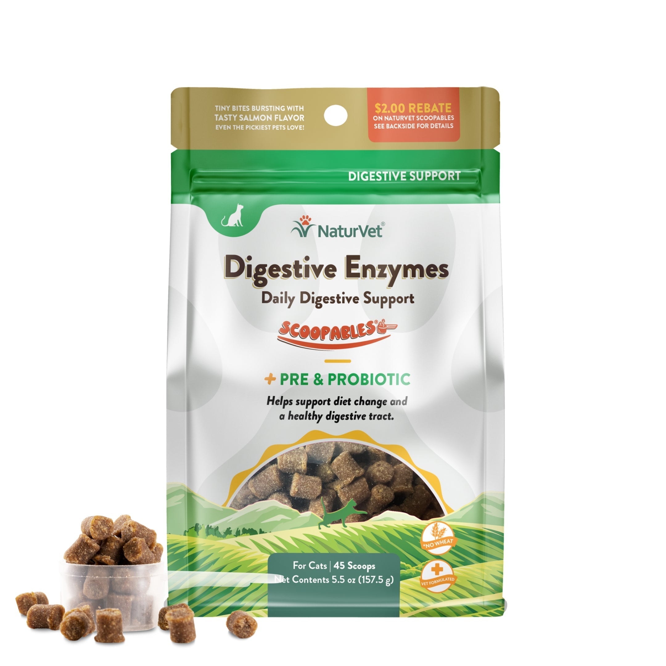 NaturVet Digestive Enzymes for Cat - 5.5oz