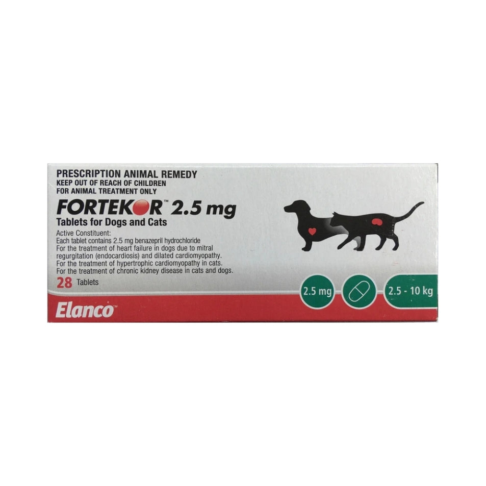 Fortekor - Benazepril Tablet 2.5mg - 28 TABS - PetProject.HK