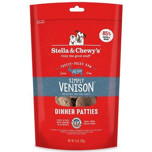 Stella & Chewy's - Freeze Dried Dog Dinner Patties - Single Protein Simply Venison - 14OZ - PetProject.HK