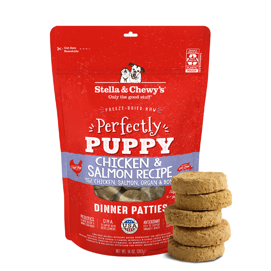 Stella & Chewy's - Freeze Dried Dog Dinner Patties for Puppy - Chicken & Salmon - 14OZ - PetProject.HK