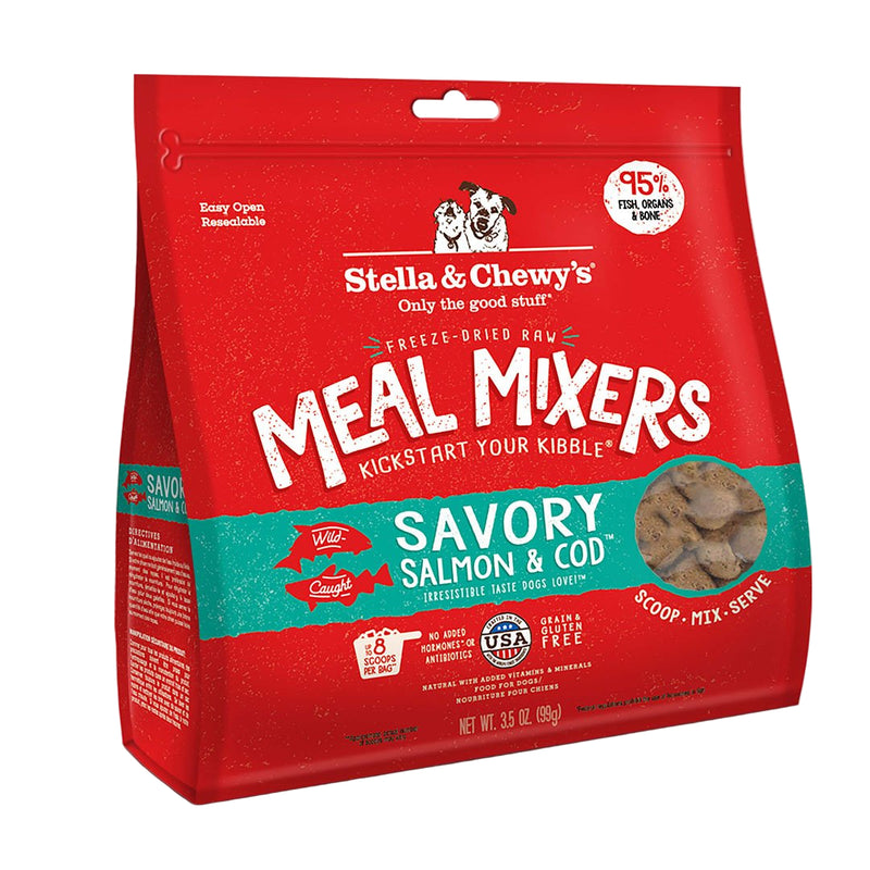 Stella & Chewys - Freezed Dried Meal Mixers For Dogs Savory Salmon And Cod 8Oz
