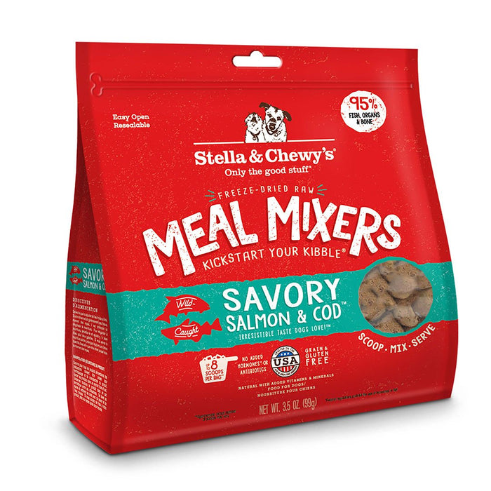Stella & Chewys - Freezed Dried Meal Mixers For Dogs Savory Salmon And Cod 8Oz