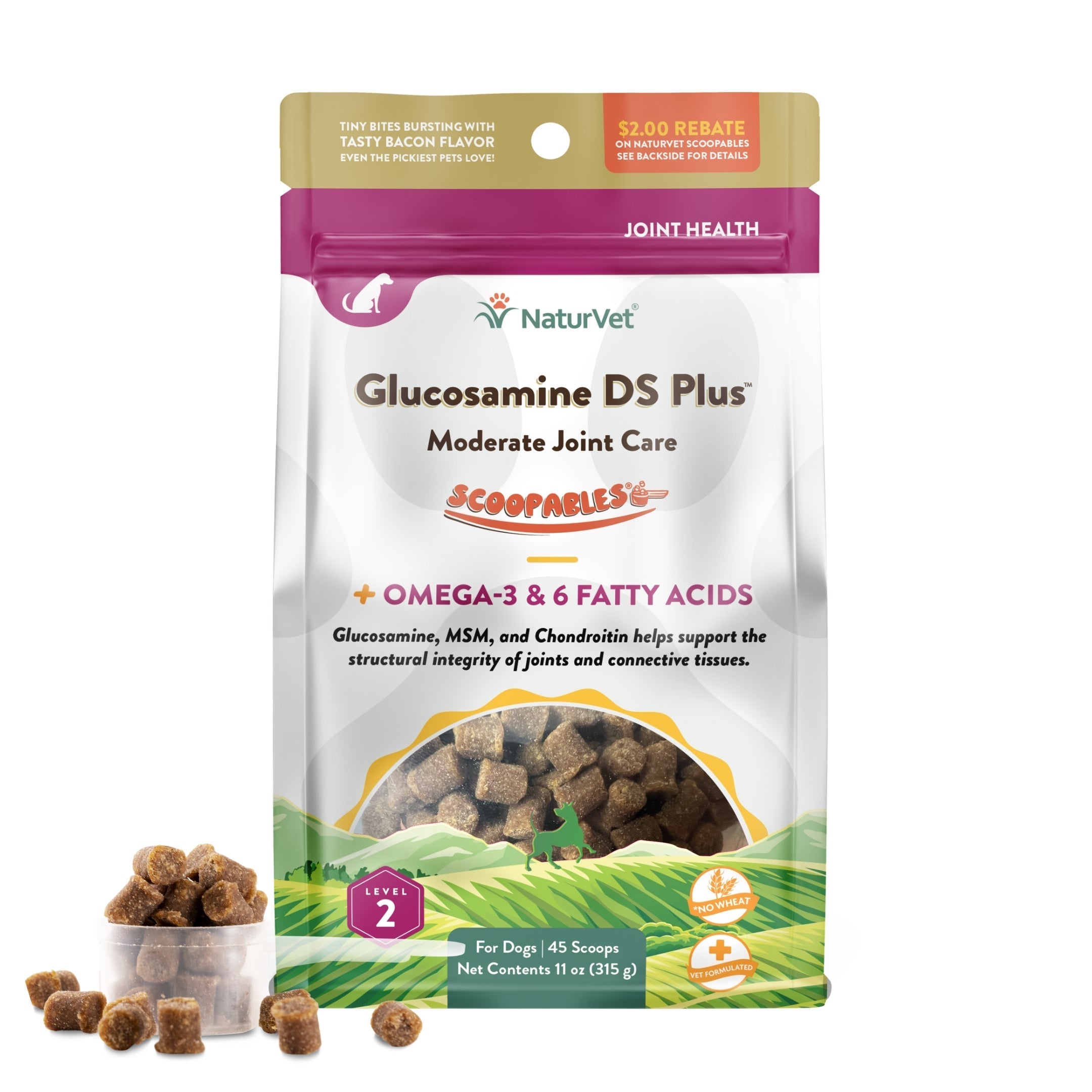 NaturVet Glucosamine DS Plus Level 2 for Dog - 11oz