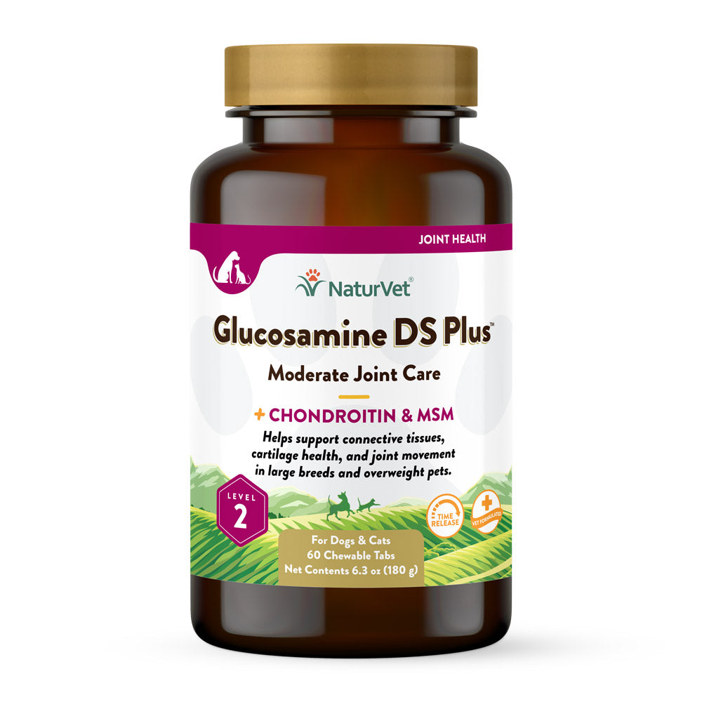 NaturVet Glucosamine-DS w/ MSM - Time Released for Dogs & Cats - 1 Tablet (pack of 60)