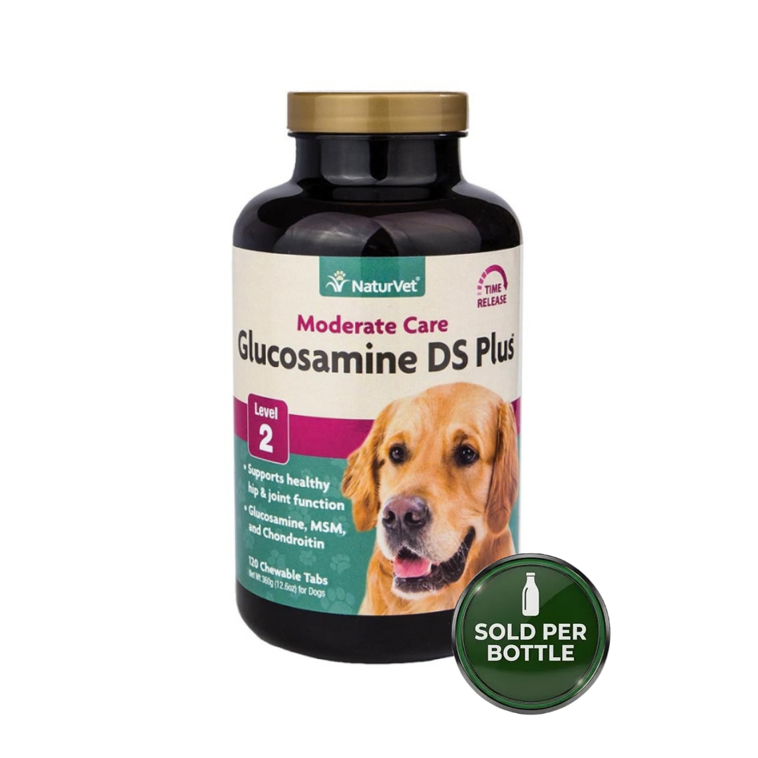 NaturVet Glucosamine-DS w/ MSM - Time Released for Dogs & Cats 120's - 1 Bottle