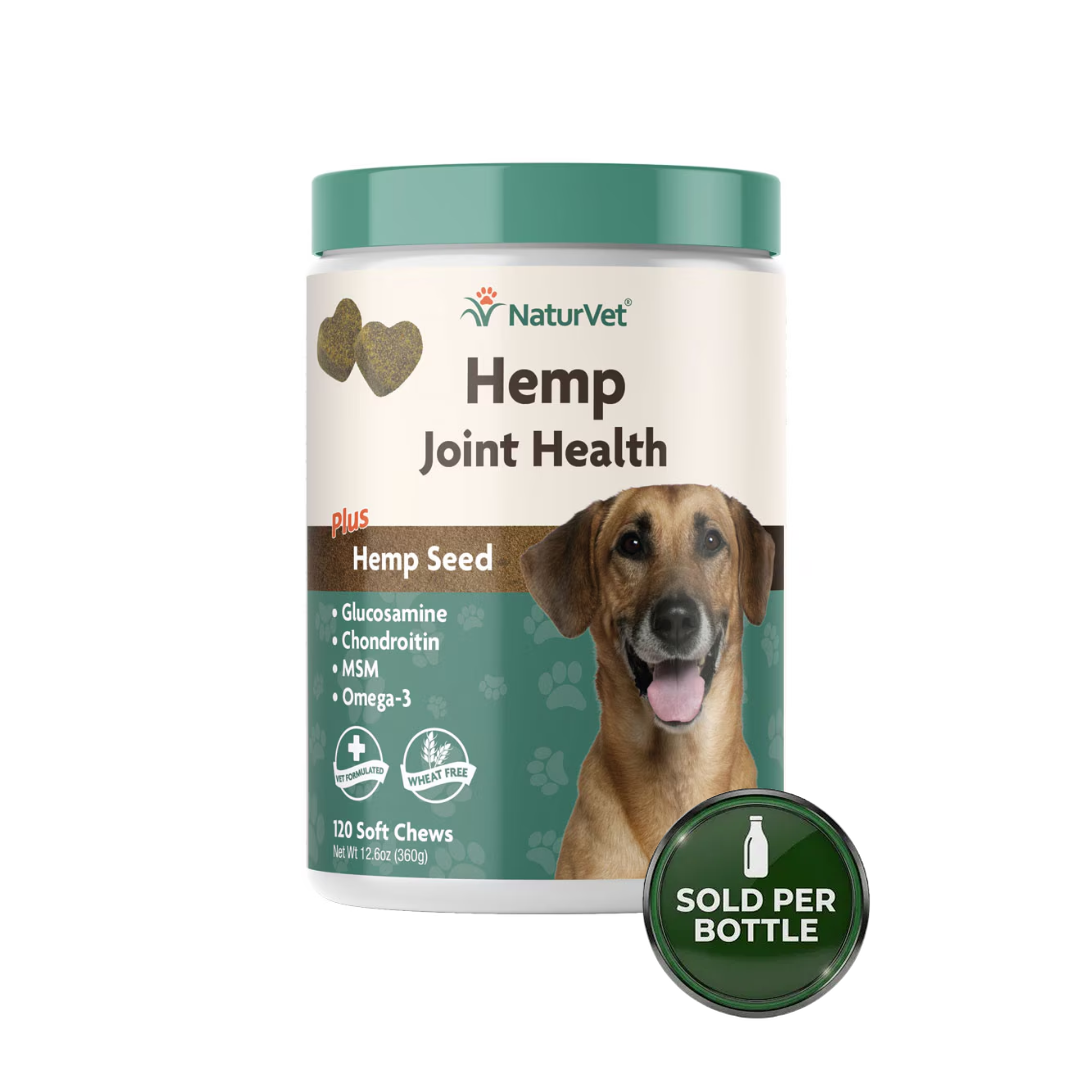 NaturVet Joint Health Hemp - Soft Chews 120's - 1 Bottle