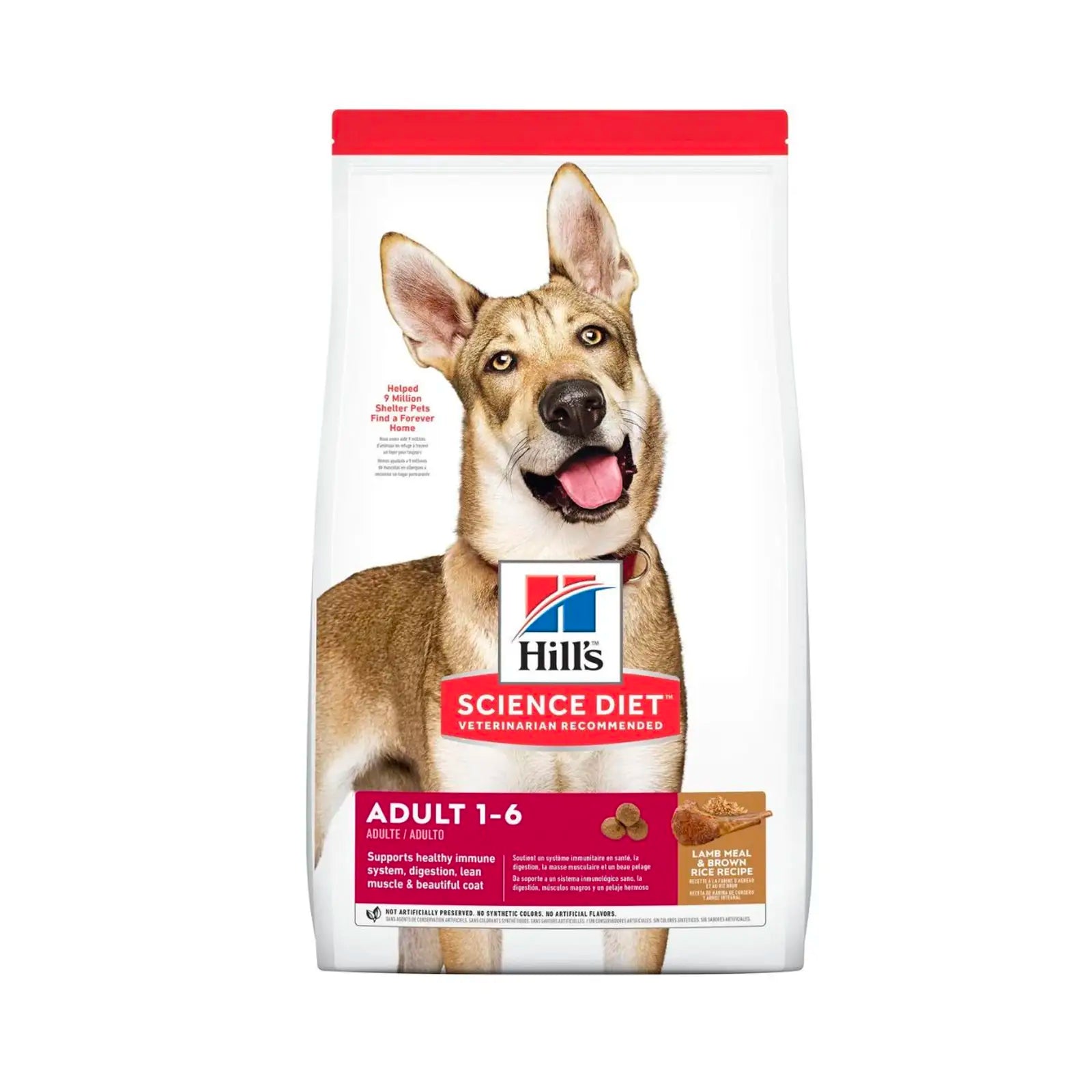 希爾思科學飲食 - 乾狗糧 - 成年犬羊肉粉和米飯原味狗糧 - 33磅