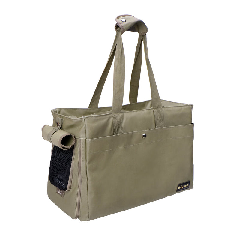 Ibiyaya - Canvas Pet Tote - Army Green - PetProject.HK