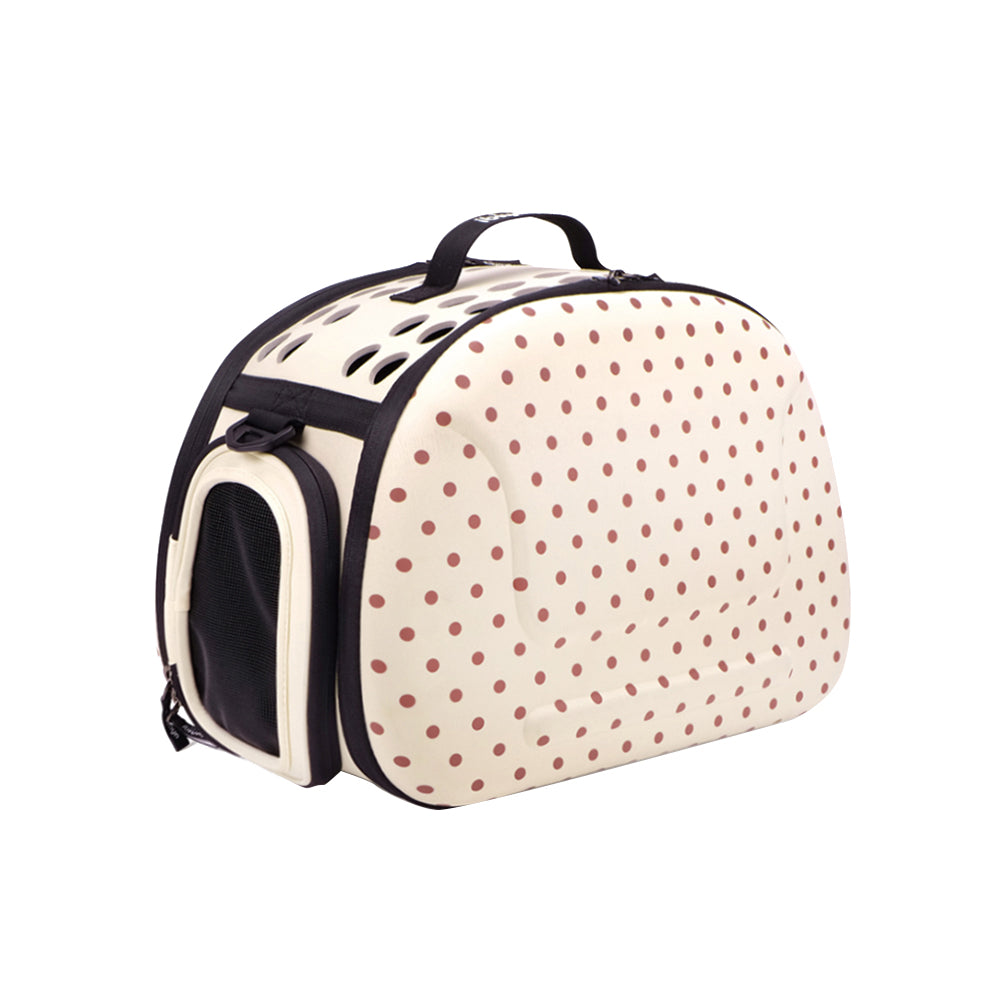 Ibiyaya - Classic Collapsible Shoulder Carrier - Beige - PetProject.HK