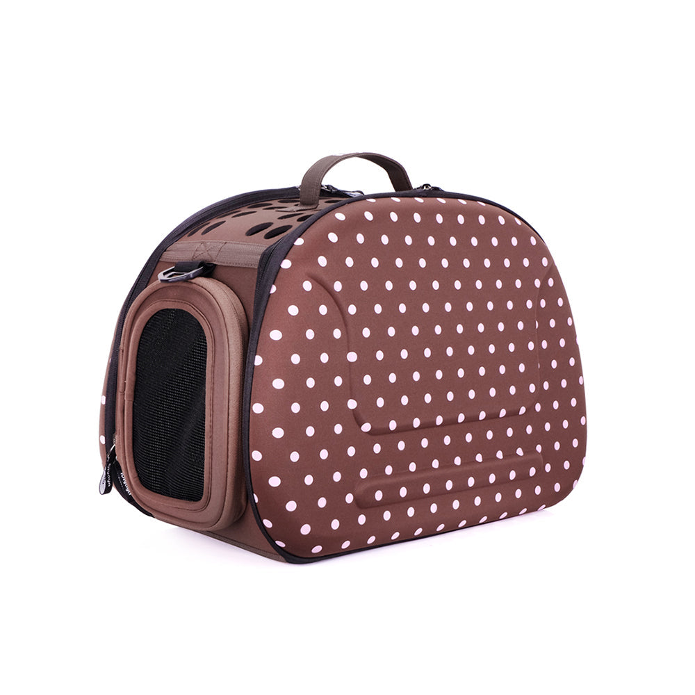 Ibiyaya - Classic Collapsible Shoulder Carrier - Brown - PetProject.HK