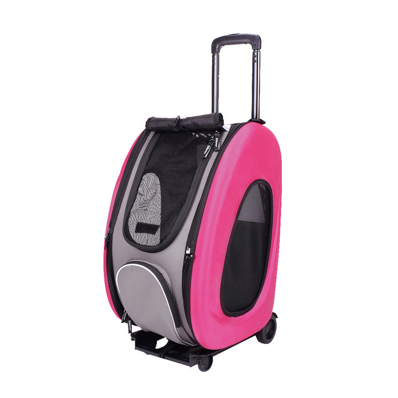 Ibiyaya - EVA Pet Carrier/ Pet Wheeled Carrier - Pink - PetProject.HK
