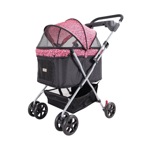 Ibiyaya - Easy Strolling Pet Buggy - Pinkpard - PetProject.HK
