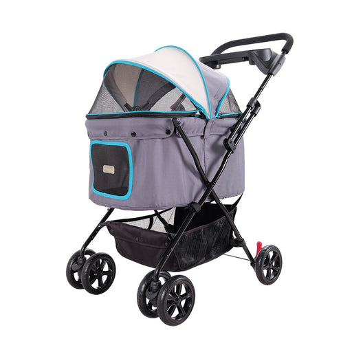 Ibiyaya - Easy Strolling Pet Buggy - Simple Gray - PetProject.HK