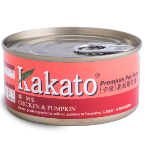 Kakato - Canned Dog and Cat Food - Chicken & Pumpkin - 70G (4 cans) - PetProject.HK