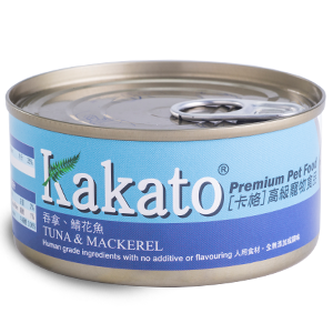 Kakato - Canned Dog and Cat Food - Tuna & Mackerel - 170G (48 Cans) - PetProject.HK