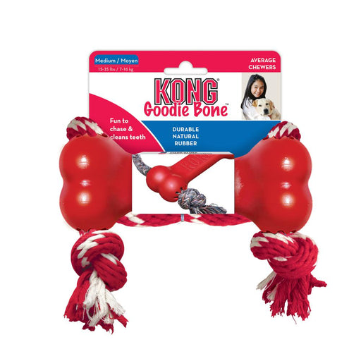 Kong - Goodie Bone with Rope - Medium - PetProject.HK