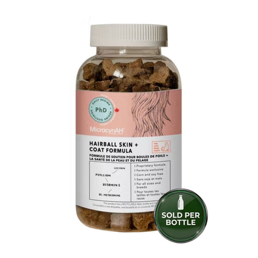 MicrocynAH PhD Cat Treats - Hairball Skin + Coat Health Formula - 120g