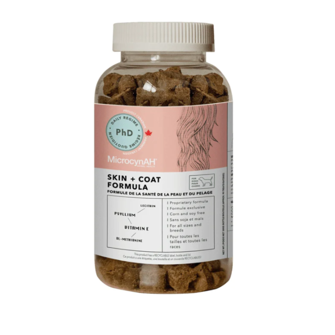 MicrocynAH PhD Dog Treats - Skin + Coat Health Formula - 300g