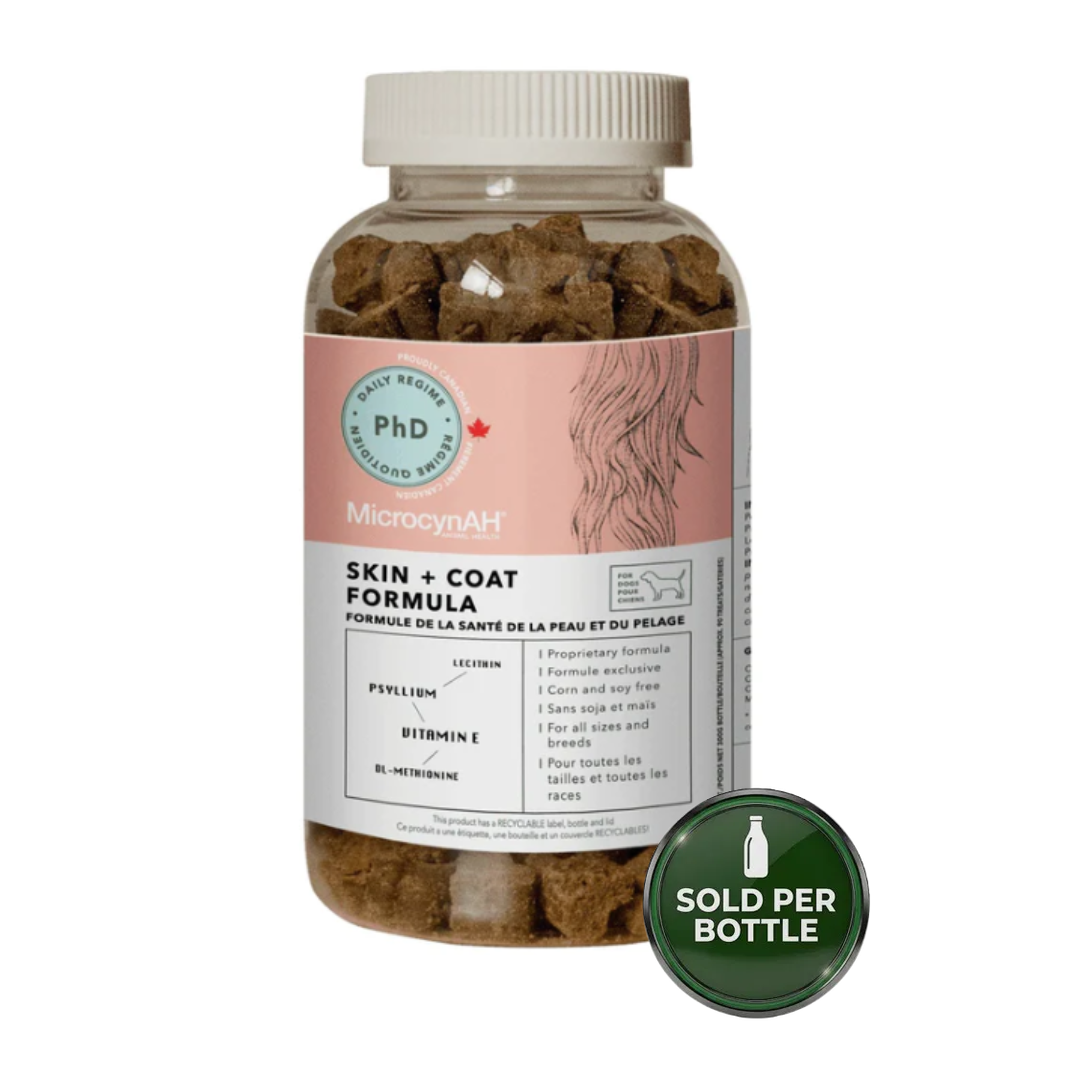 MicrocynAH PhD Dog Treats - Skin + Coat Health Formula - 300g