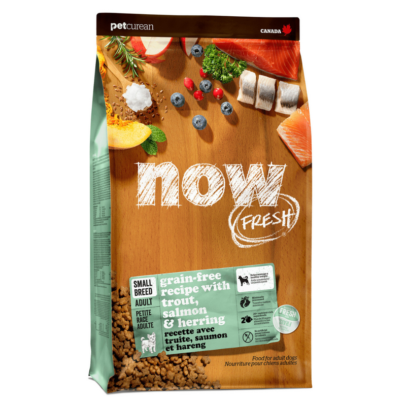 Now Fresh - Grain Free Fish Meat Recipe Small Breed Adult Dry Dog Food Trout Salmon & Herring 3.5Lb