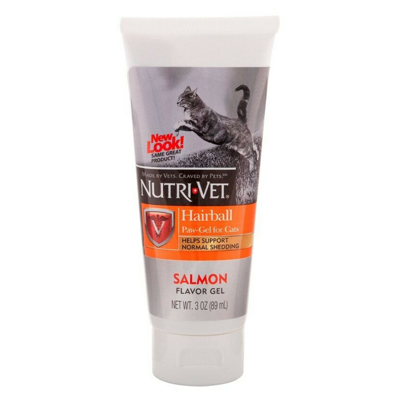 Nutri-Vet - Hairball Paw-Gel For Cats Salmon Flavor 3Oz (Exp:30/09/2024)