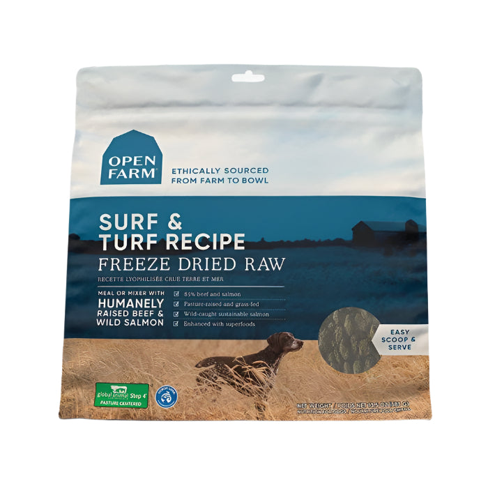 Open Farm - Dry Food For Dogs Grain Free Freeze Dried Raw Surf & Turf 13.5Oz (Min. 2 Bags)