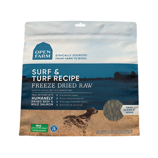 Open Farm - Dry Food For Dogs Grain Free Freeze Dried Raw Surf & Turf 13.5Oz (Min. 2 Bags)
