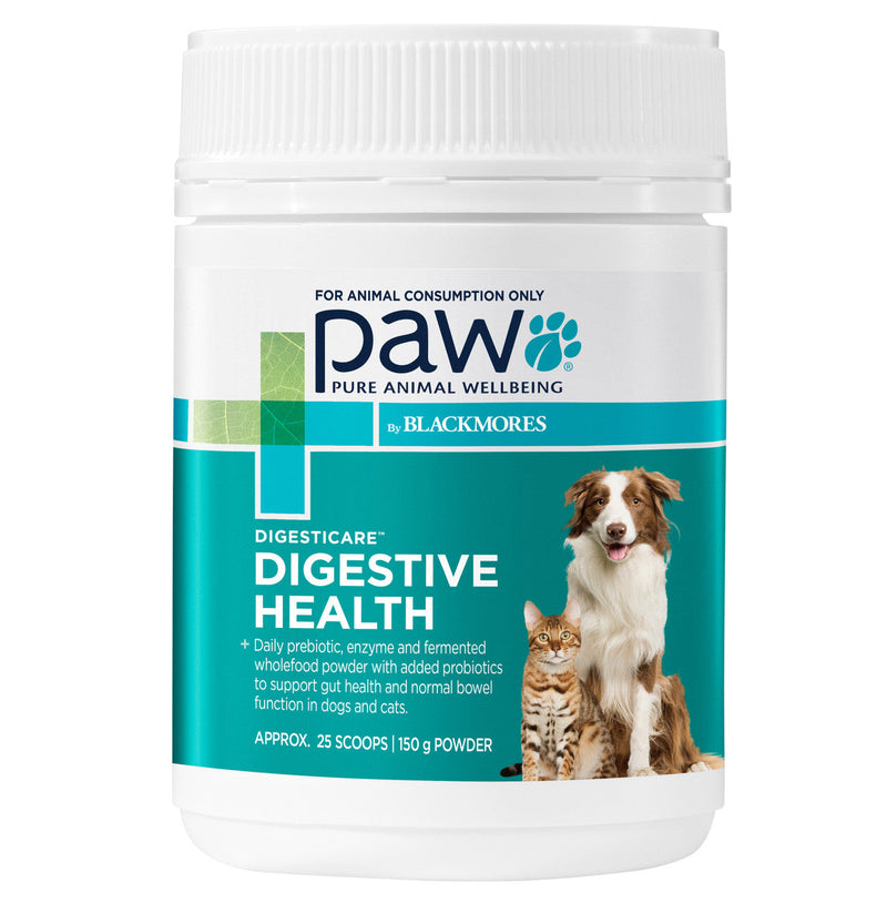 PAW by Blackmores - Supplements for Dogs & Cats - DigestiCare Gastrointestinal Powder - 150G