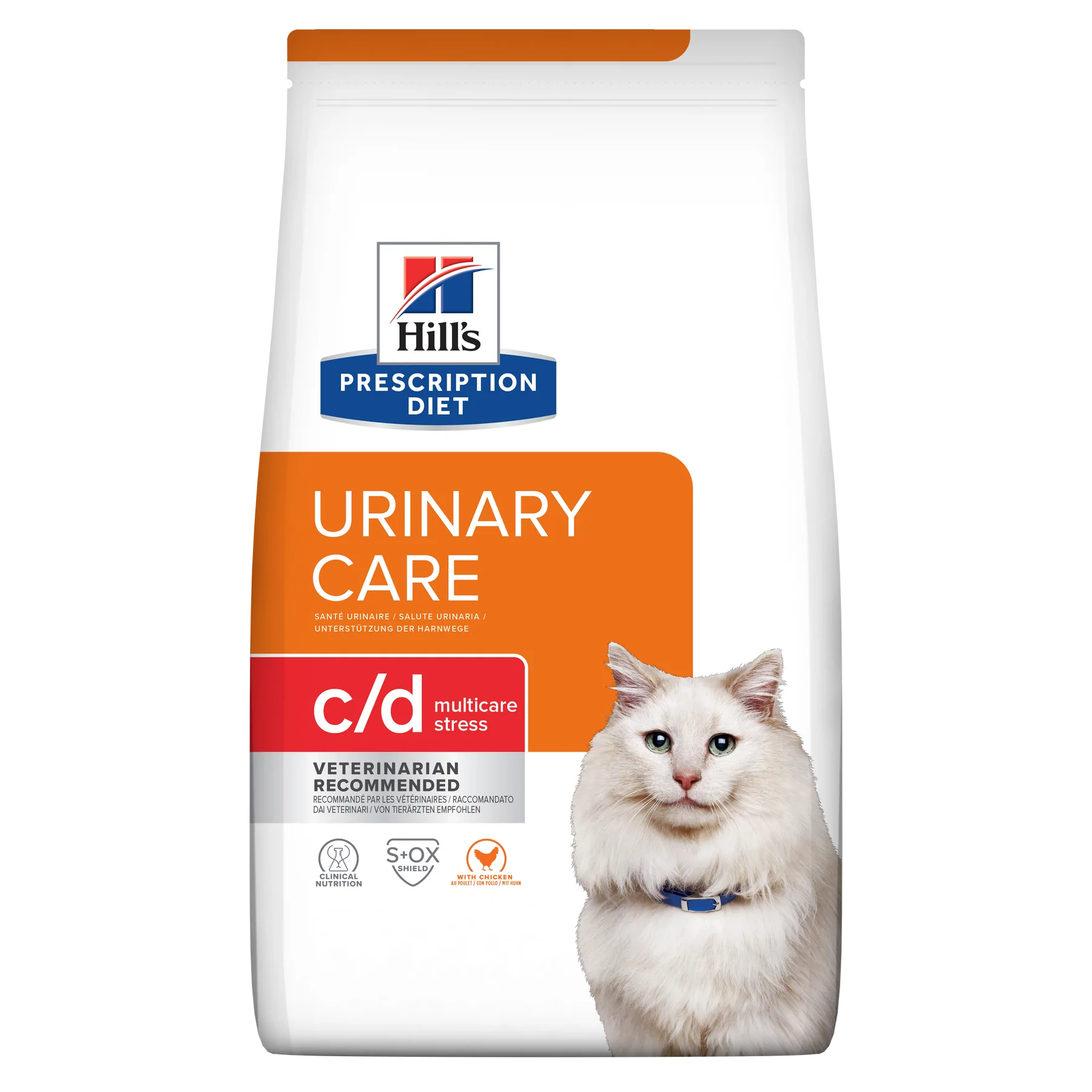 Hills Prescription Diet - Dry Cat Food Feline C/d Stress Urinary Care 1.5Kg Cats