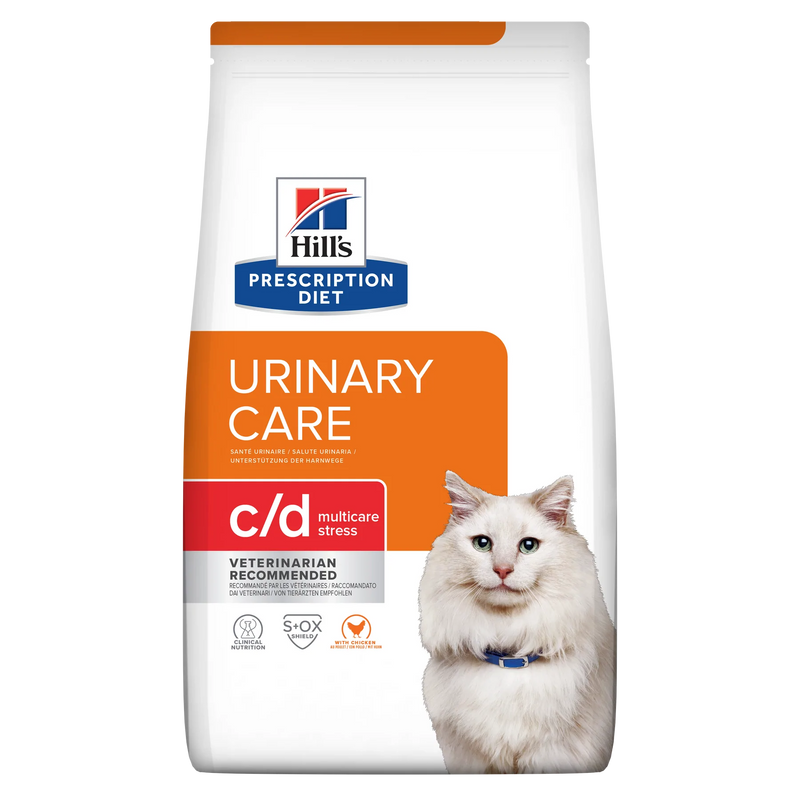 Hills Prescription Diet - Dry Cat Food Feline C/d Stress Urinary Care 1.5Kg Cats
