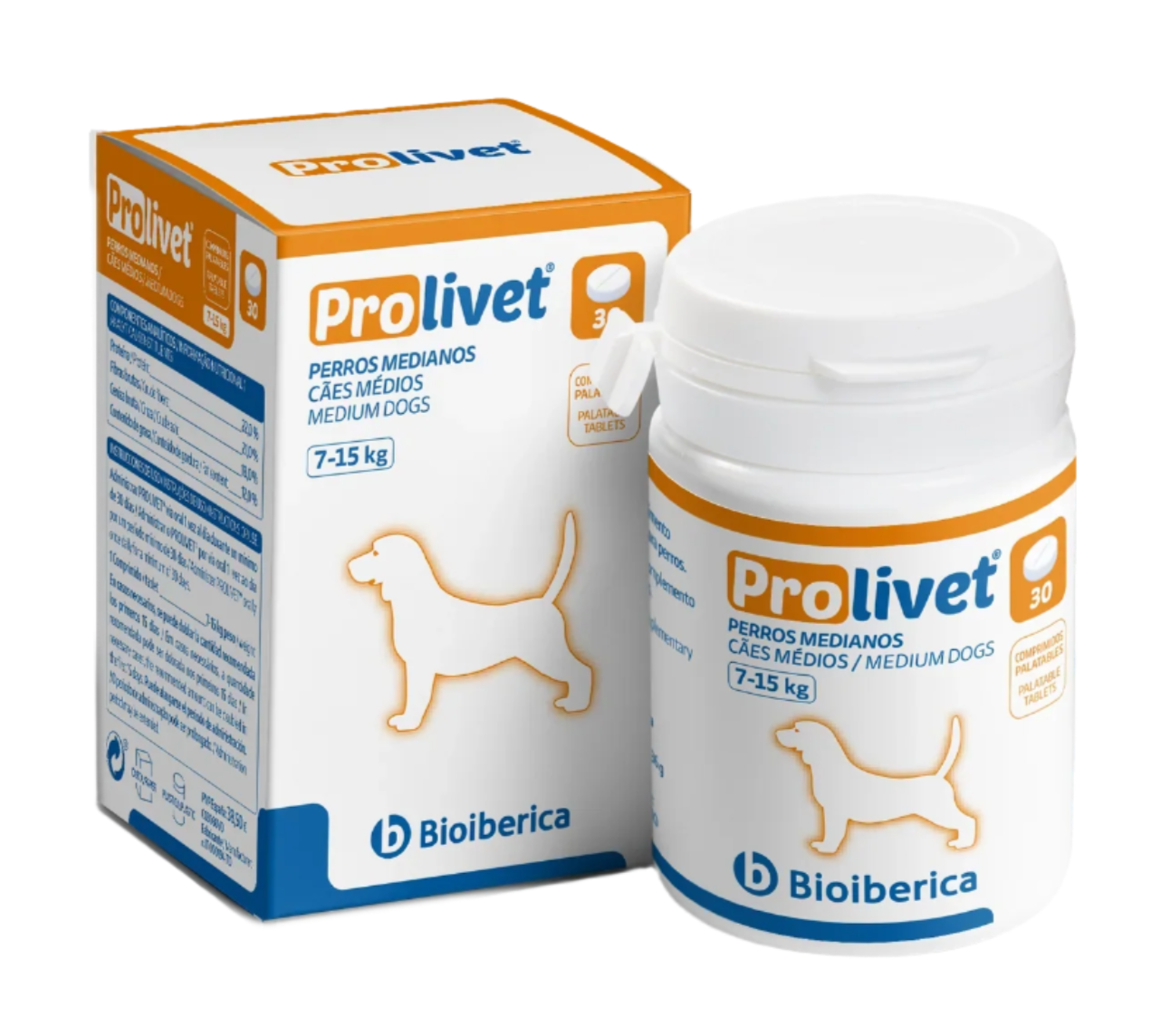 Prolivet® 中型犬適口性錠劑（7-15公斤）- 30片
